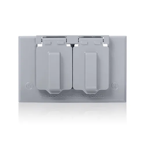 1-Gang Weatherproof Cover Metal Gray WM1D-GY