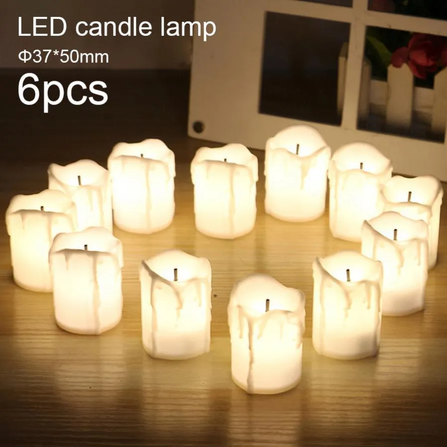 (6Pcs) LED Candles Flameless LED Candle Light Battery Operated Tea Light