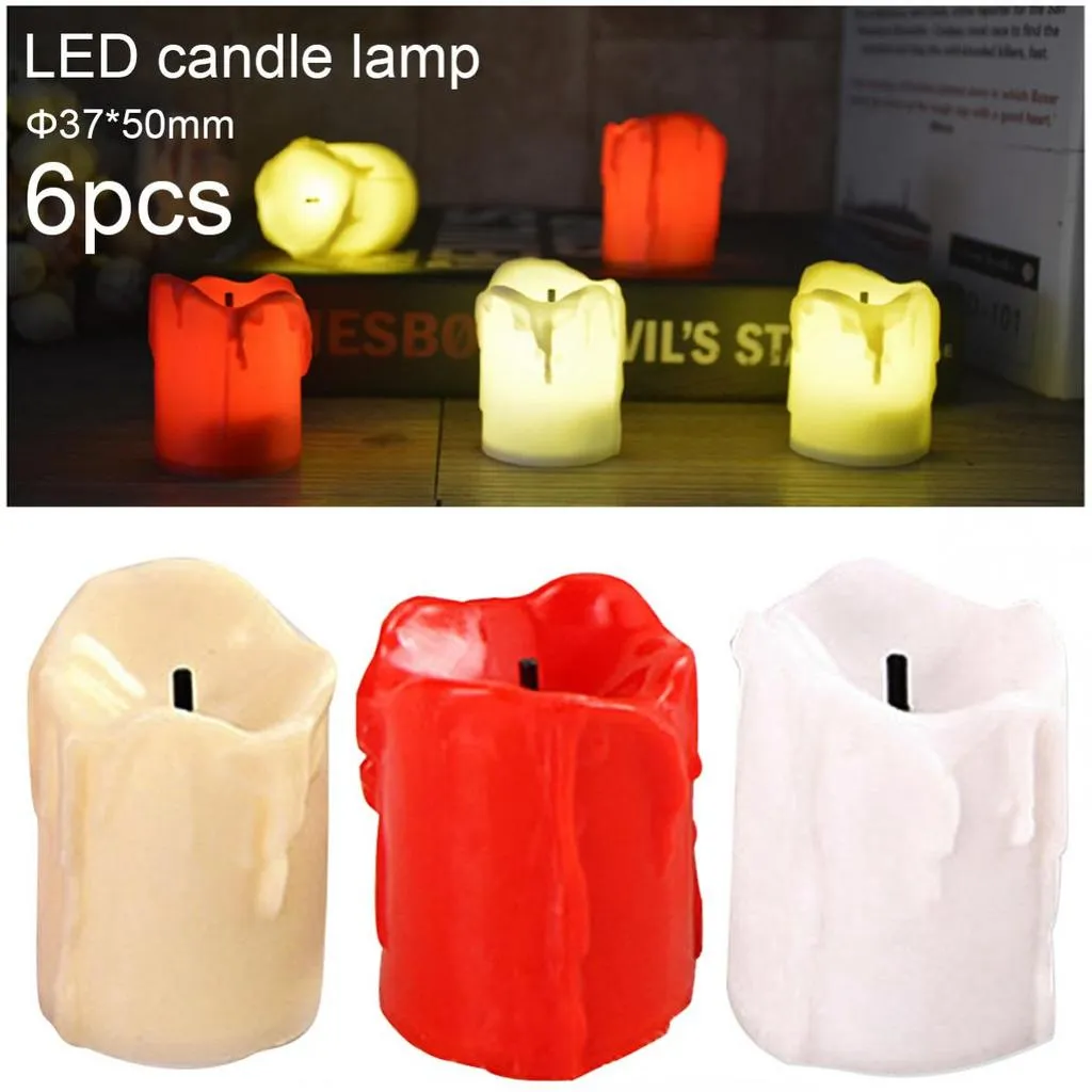 (6Pcs) LED Candles Flameless LED Candle Light Battery Operated Tea Light