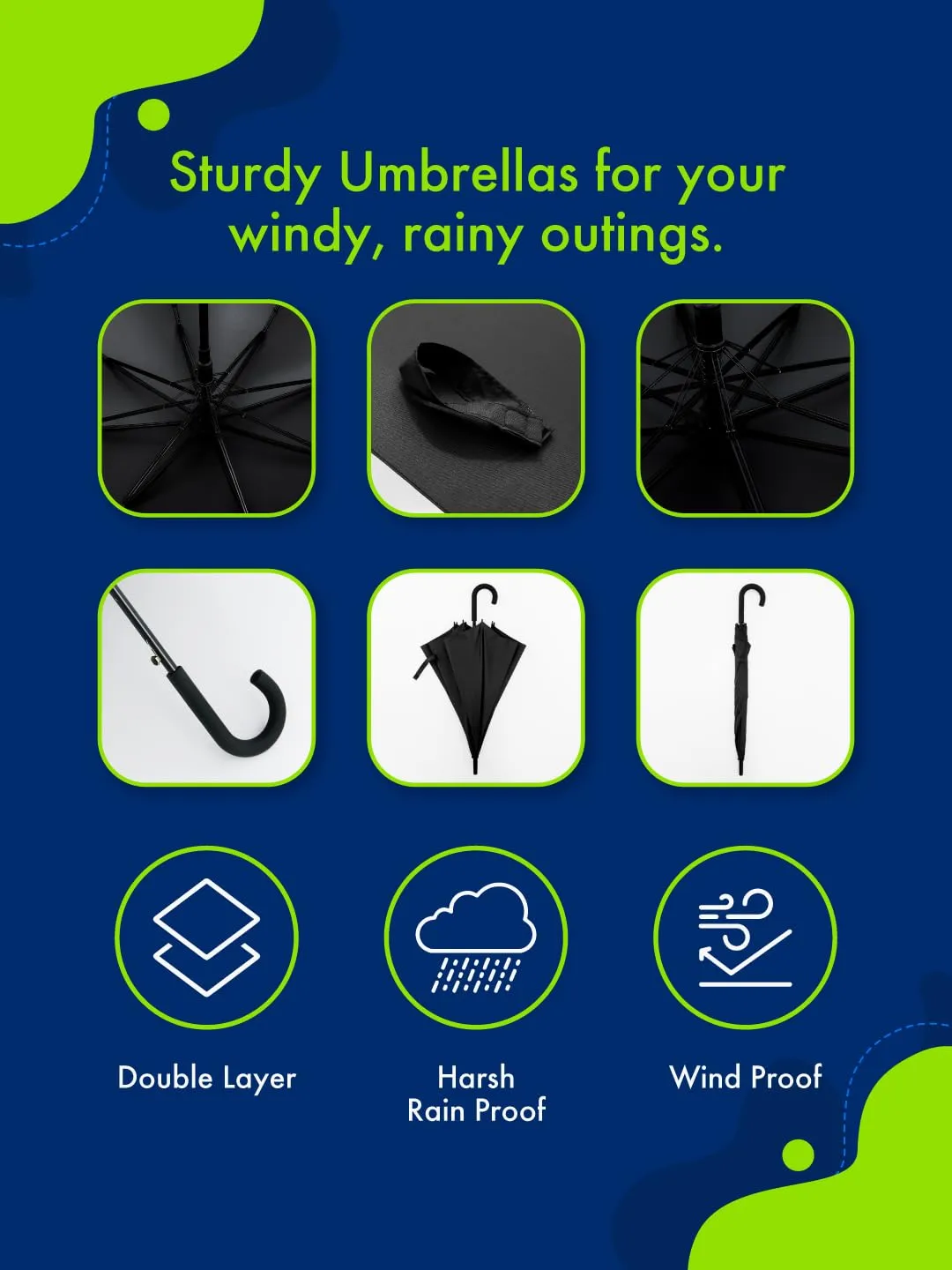 ABSORBIA Unisex Straight Umbrella Wine Red and 3X Folding Umbrella Dark Green(Pack of 2), For Rain & Sun Protection and also windproof |Folding Portable Umbrella with Cover |Fancy and Easy to Travel