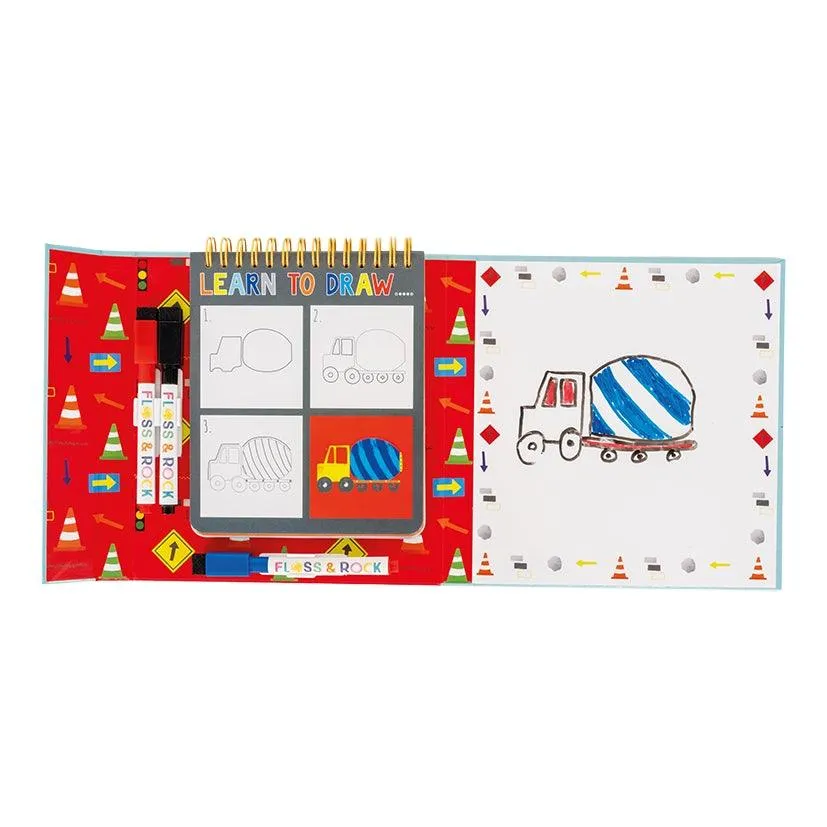 Arts and Crafts |Construction Learn To Draw Art Set Activity Book| Floss and Rock
