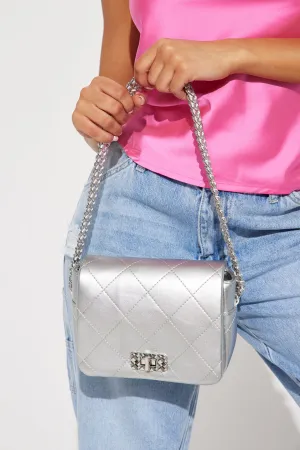 Belongs To Me Handbag - Silver