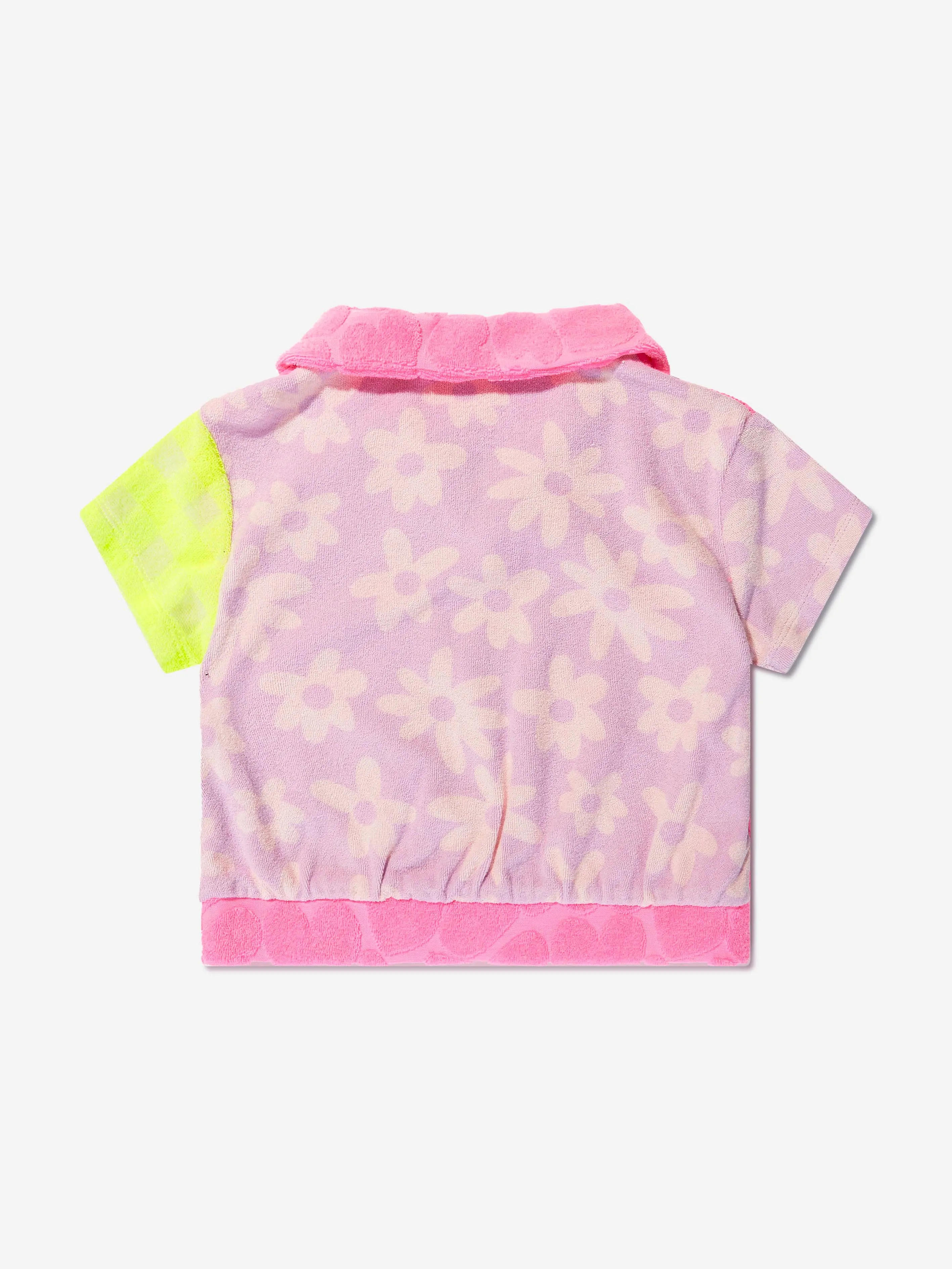 Billieblush Girls Terry Towel Polo Shirt in Multicolour