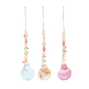 Boho Shell Drop Ornaments, Asst. 3