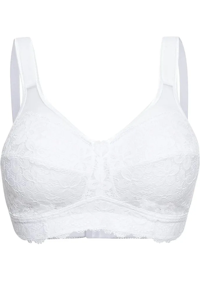 Bpc Selection ribbed bralette, white