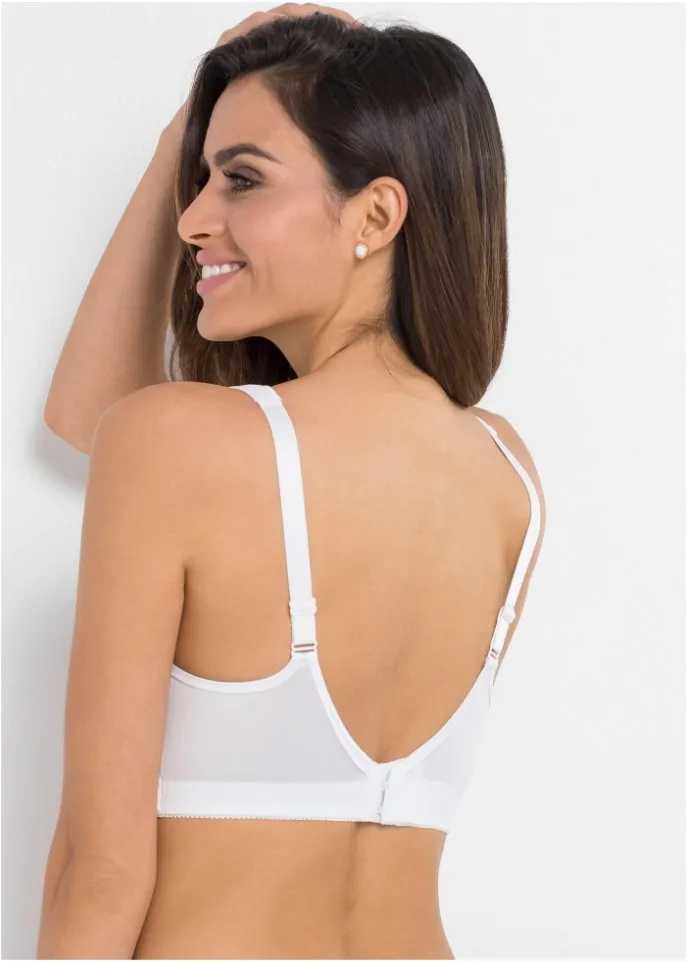 Bpc Selection ribbed bralette, white