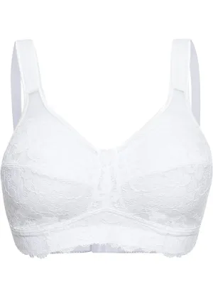 Bpc Selection ribbed bralette, white