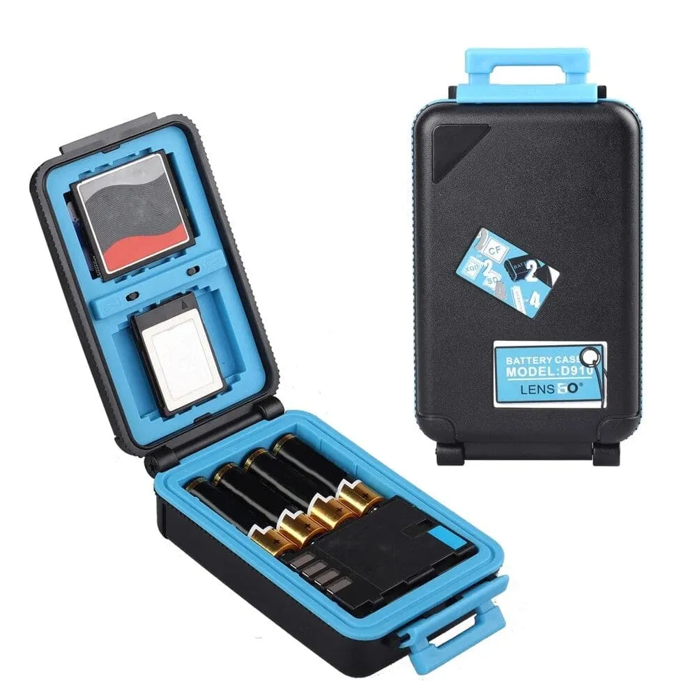 Camera Waterproof Battery Box for Canon Lp-e6 Lp-e17 Sony Np-fw50 Np-fz100 Nikon En-el17 Battery Sd Cf Xqd Memory Card Case
