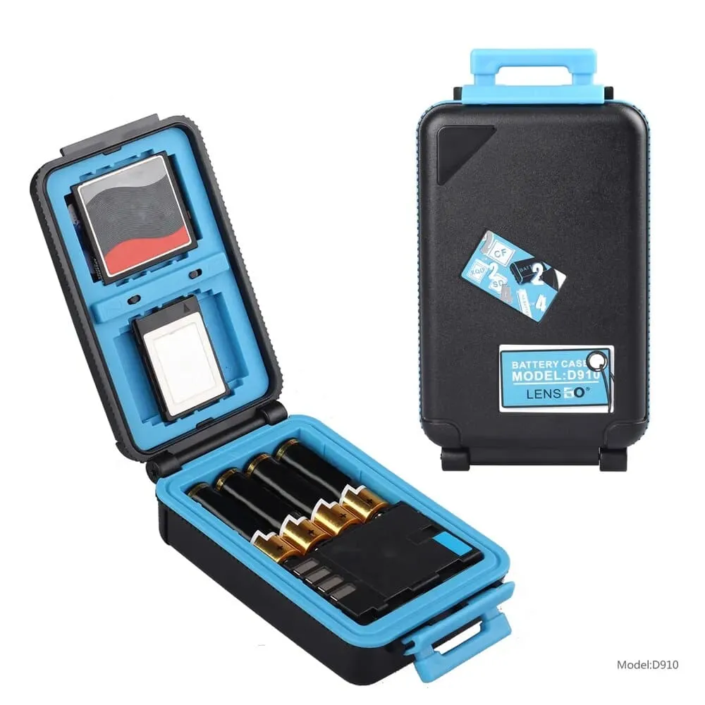 Camera Waterproof Battery Box for Canon Lp-e6 Lp-e17 Sony Np-fw50 Np-fz100 Nikon En-el17 Battery Sd Cf Xqd Memory Card Case