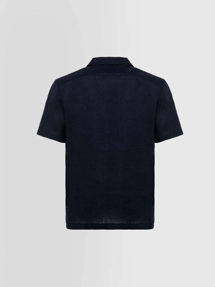 Camicia bowling in lino navetta