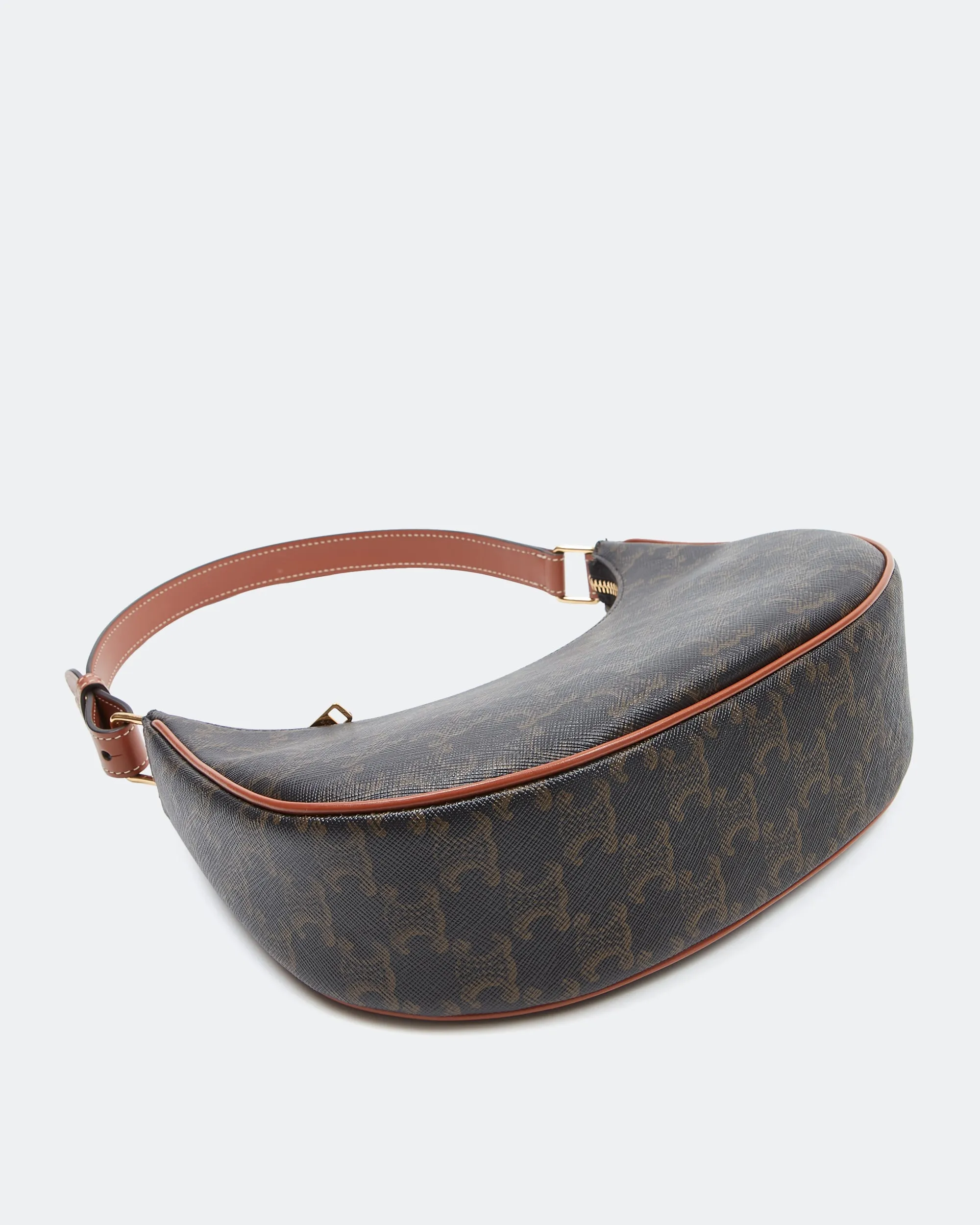 Celine Brown Ava Triomphe Shoulder Bag