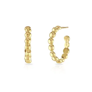 Chubby Pebble Hoop Earrings