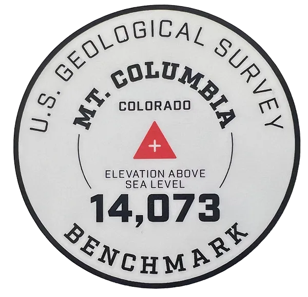 Columbia Geo Sticker White