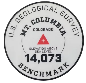 Columbia Geo Sticker White