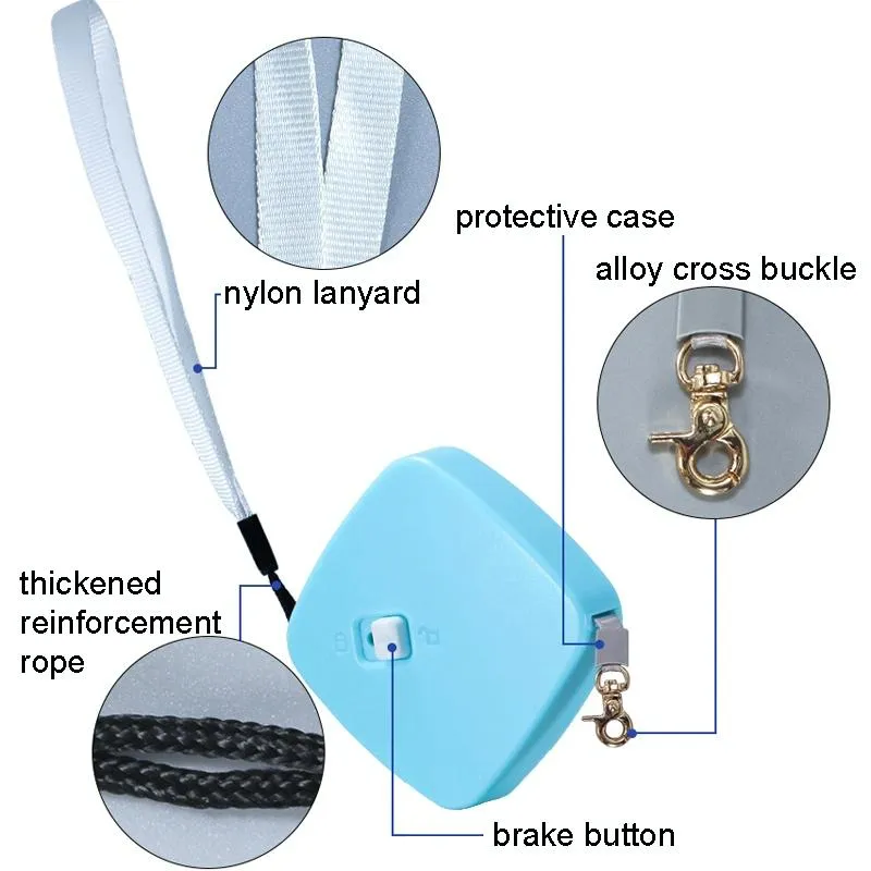 Compact Dog Leash With Automatic Retractor