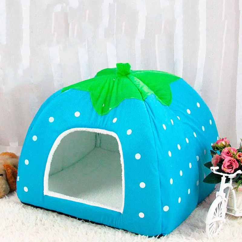 Compact Folding Berry-Shaped Pet House