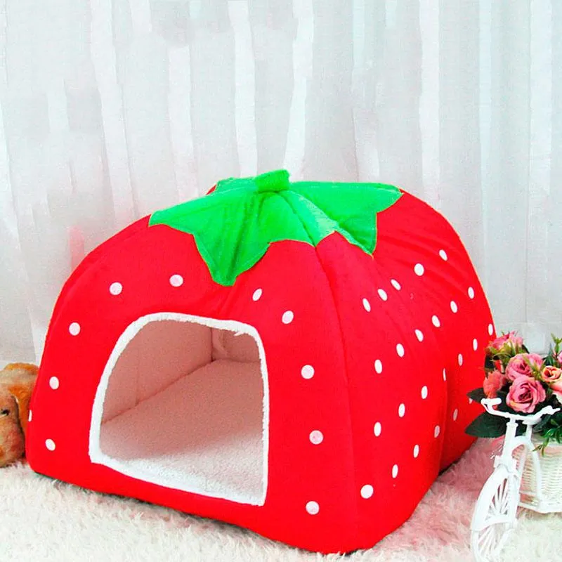 Compact Folding Berry-Shaped Pet House
