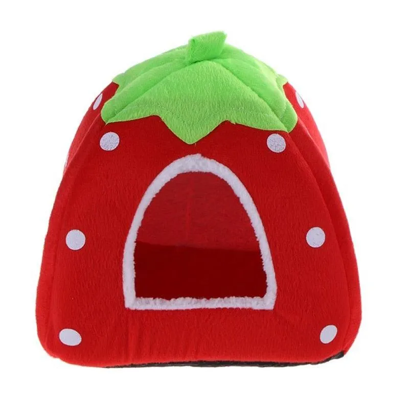 Compact Folding Berry-Shaped Pet House