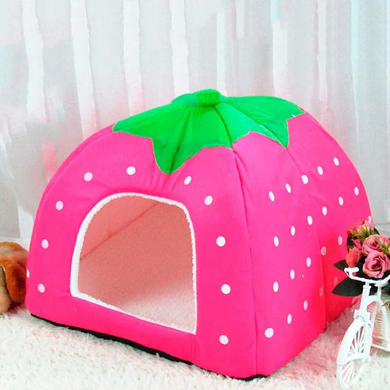 Compact Folding Berry-Shaped Pet House