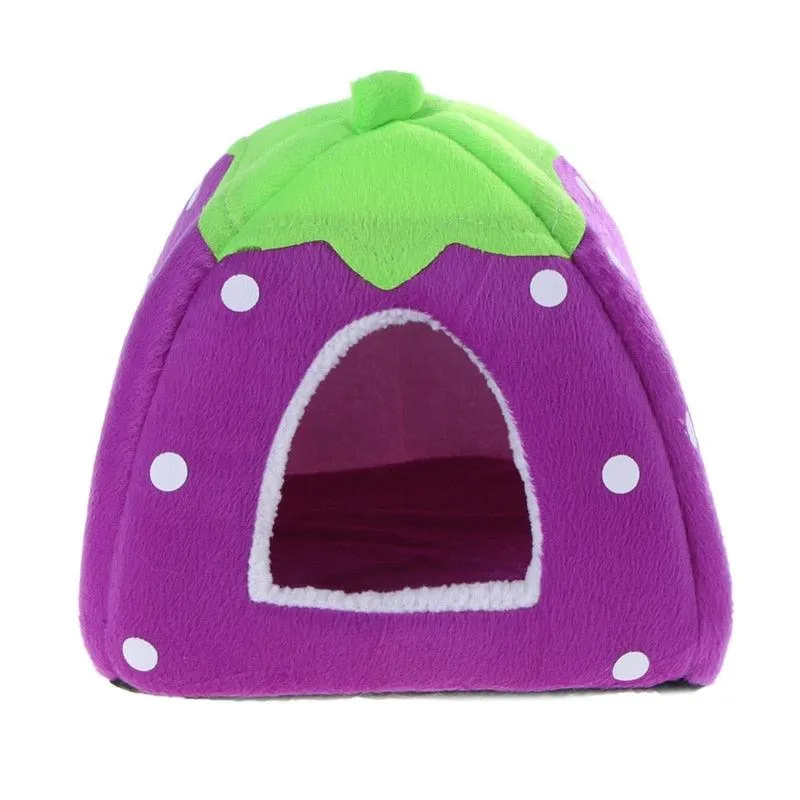 Compact Folding Berry-Shaped Pet House
