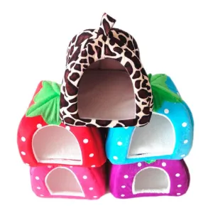 Compact Folding Berry-Shaped Pet House