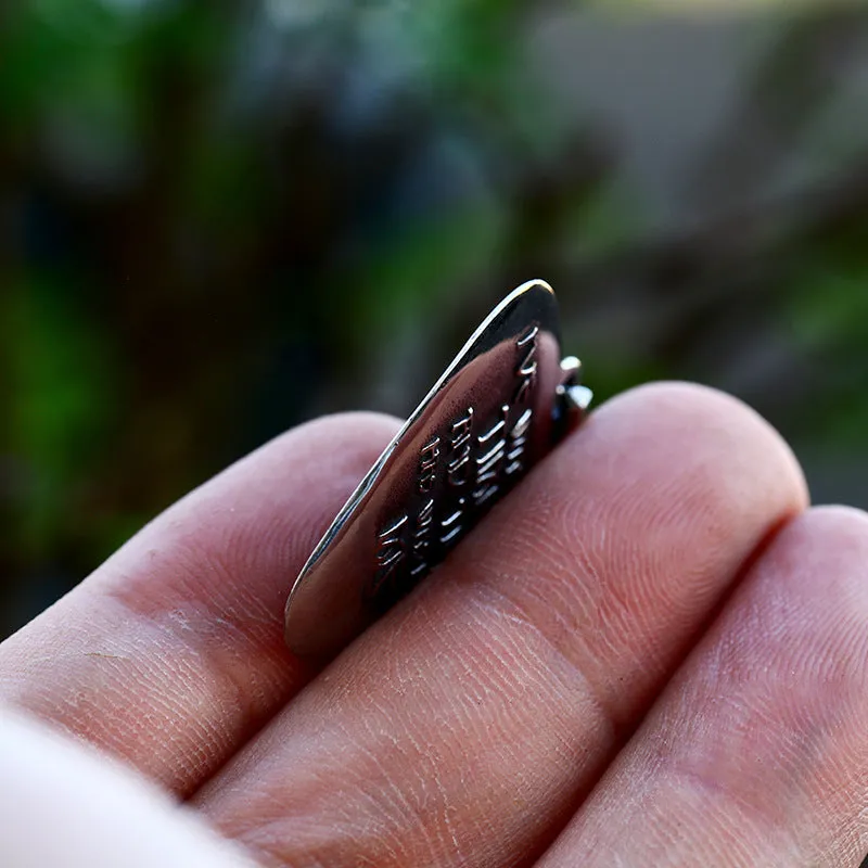 Custom Retro Trilobite Titanium Steel Pendant for Men - Unique Lettered Accessory