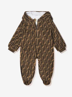 Fendi Baby Wool Logo Bear Coverall