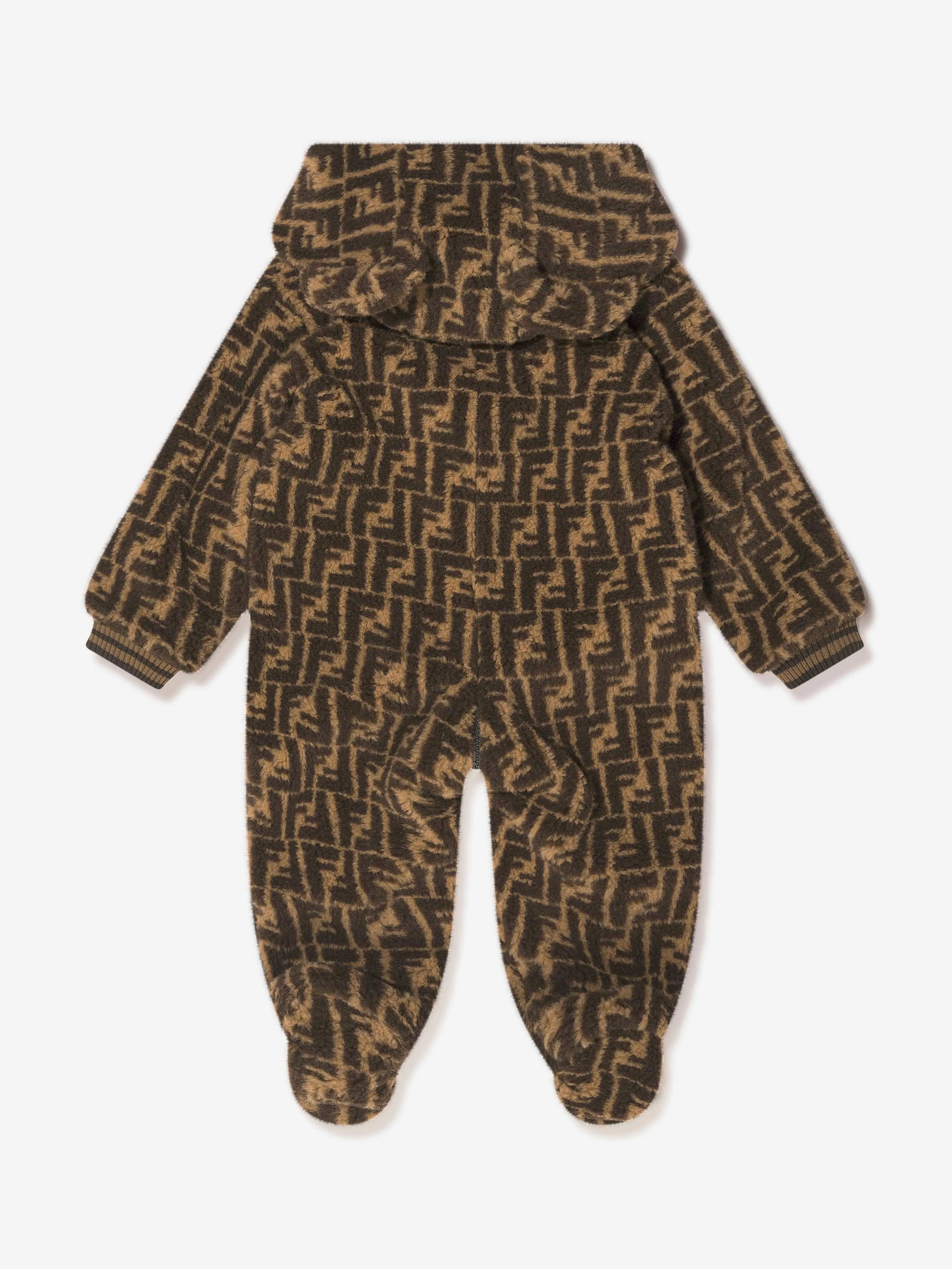Fendi Baby Wool Logo Bear Coverall