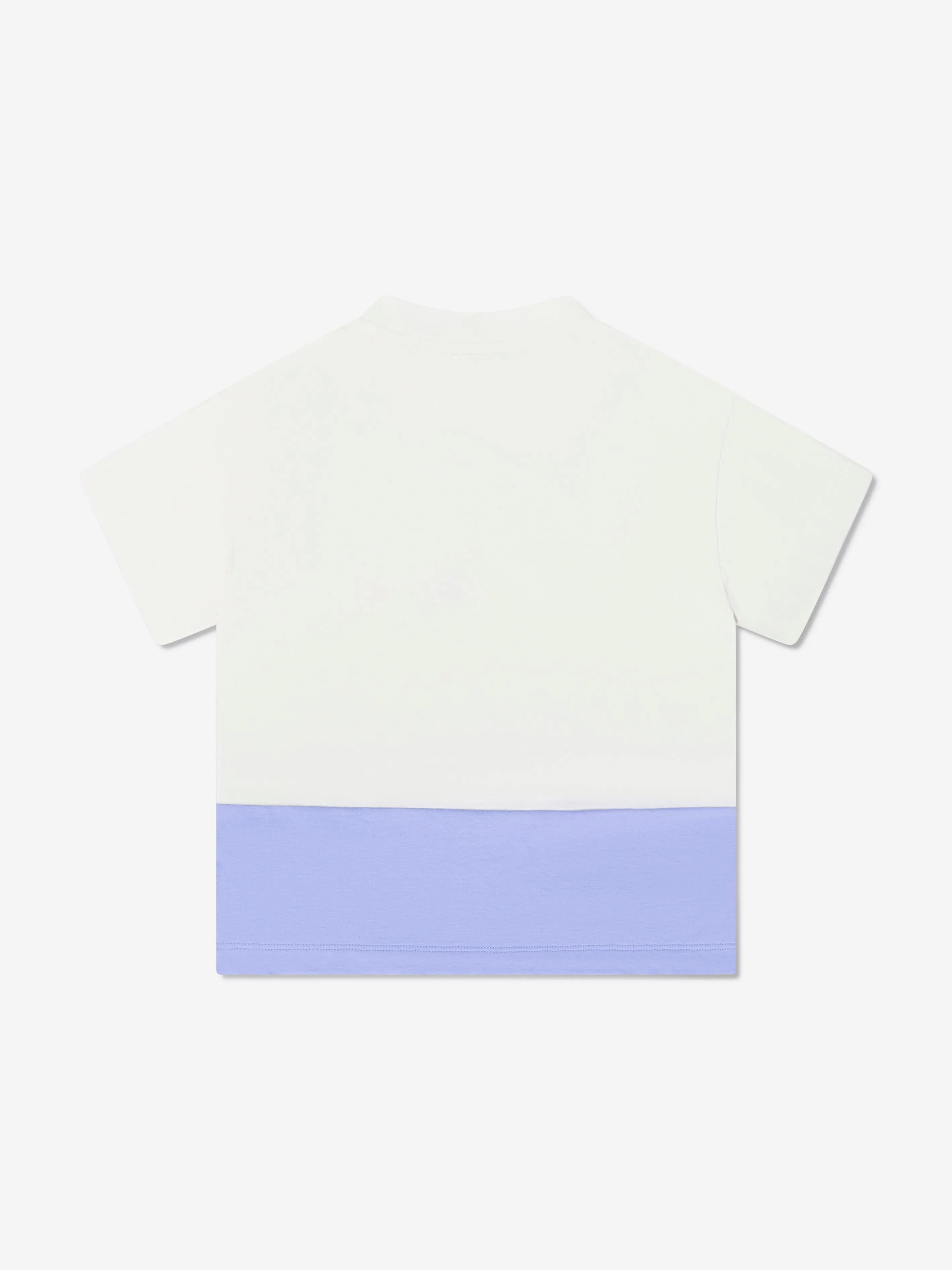 Fendi Boys Graphic FF Logo T-Shirt in White