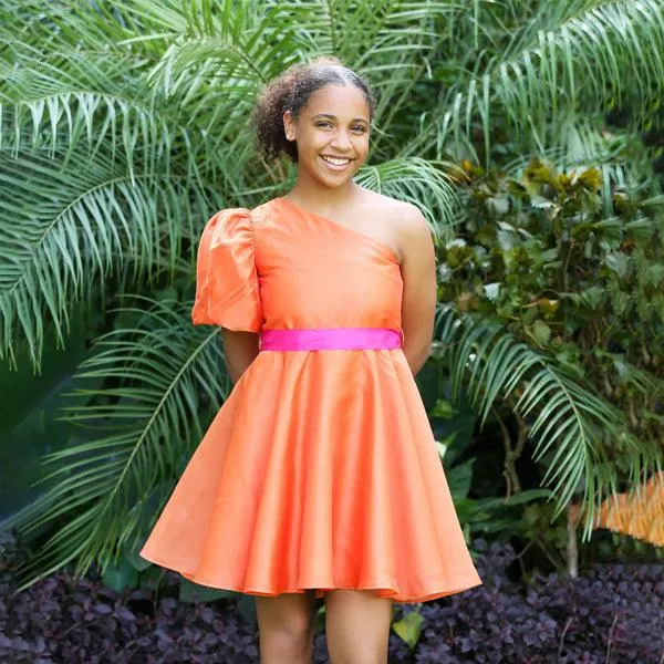 GIRLS ORANGE FLAIR GAZA