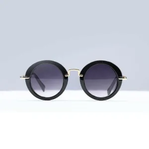 GIRLS TRENDY FASHION SUNGLASSES - BLACK