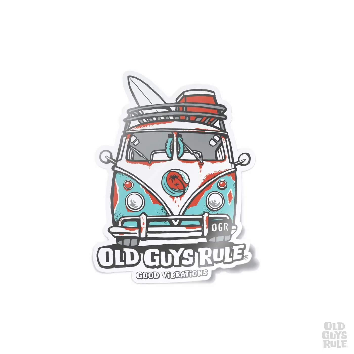 'Good Vibes III' Decal - Front View