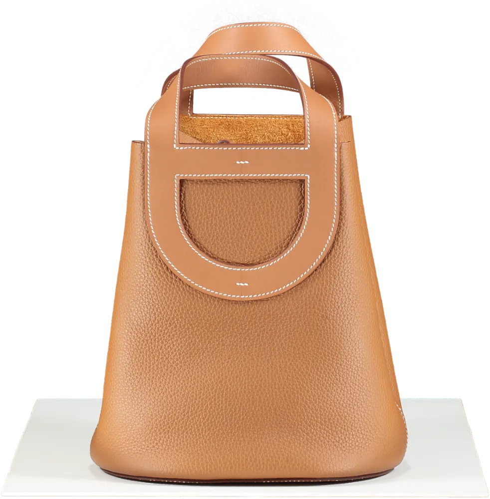 Herms In-the-loop 23 Gold Clemence leather with Gold Hardware Handbag BOX FRESH