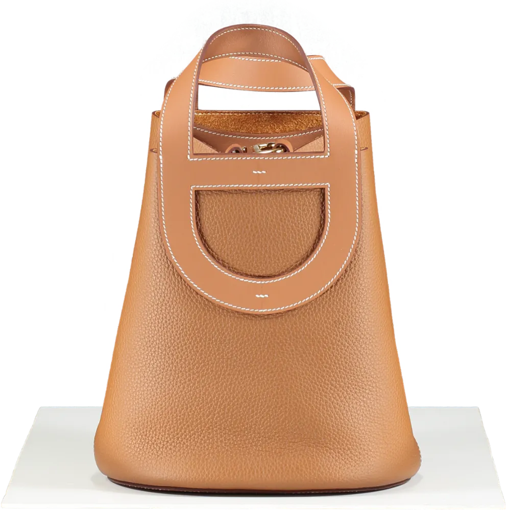 Herms In-the-loop 23 Gold Clemence leather with Gold Hardware Handbag BOX FRESH