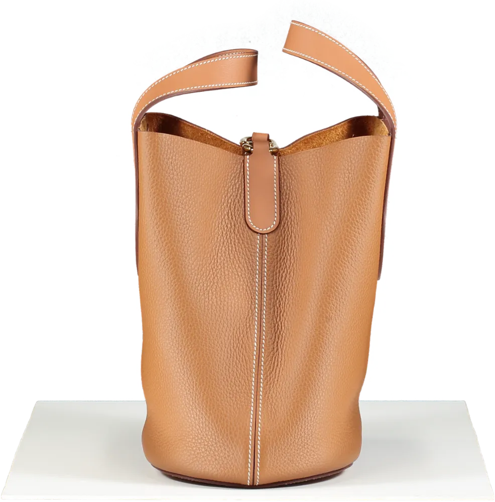 Herms In-the-loop 23 Gold Clemence leather with Gold Hardware Handbag BOX FRESH