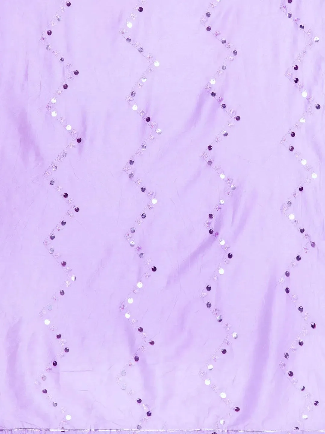 Lavender Yoke Design Silk Blend Straight Suit With Dupatta
