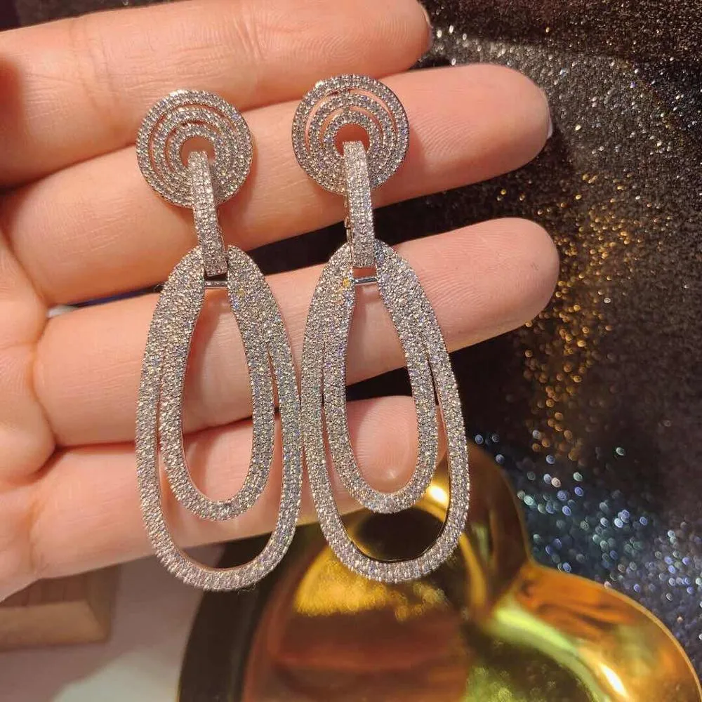 Luxury Trendy Link Long Drop Earrings