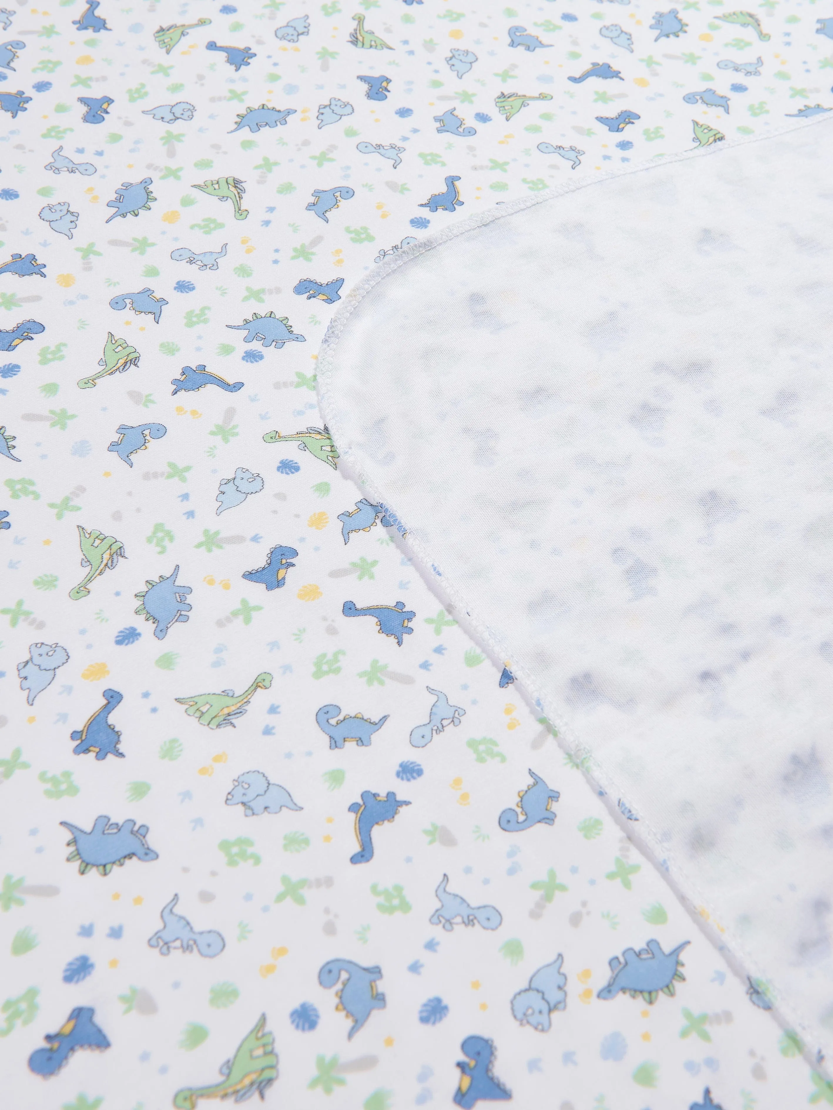 Magnolia Baby Baby Boys Dinoland Swaddle Blanket in White