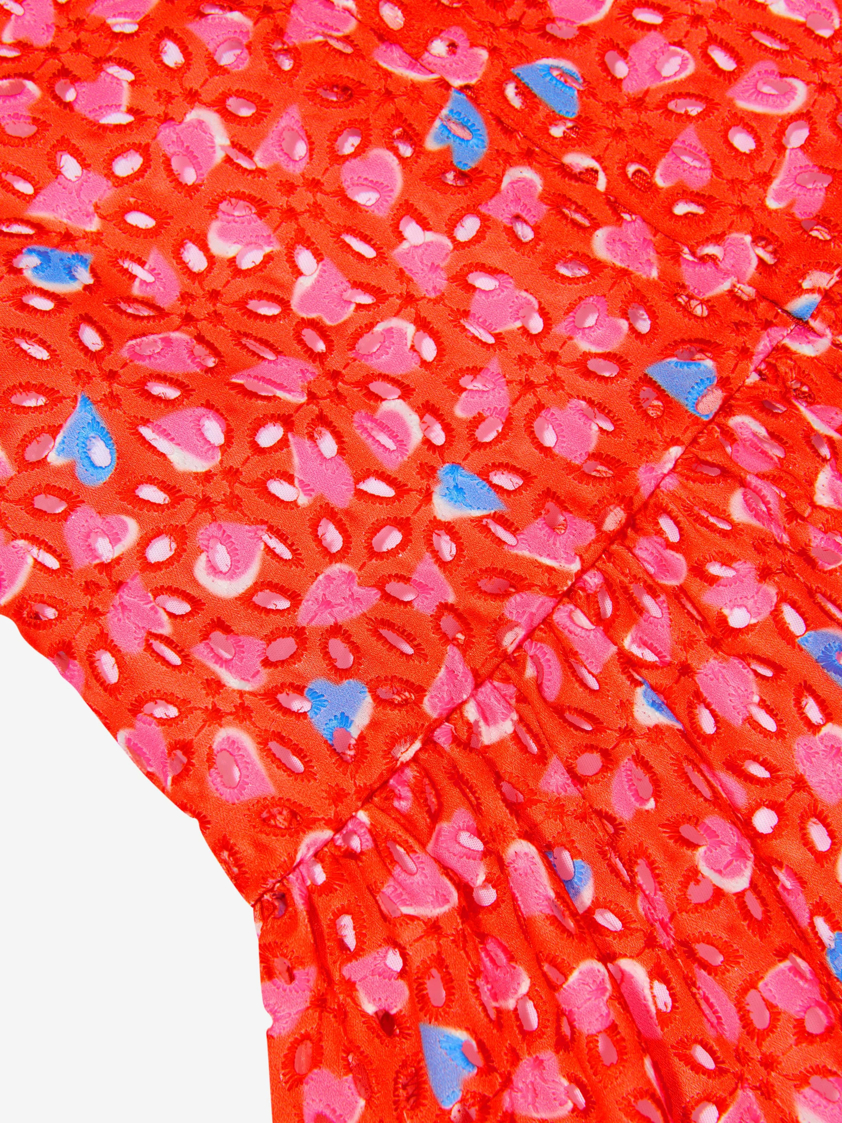 MARC JACOBS Girls Heart Print Flounce Dress