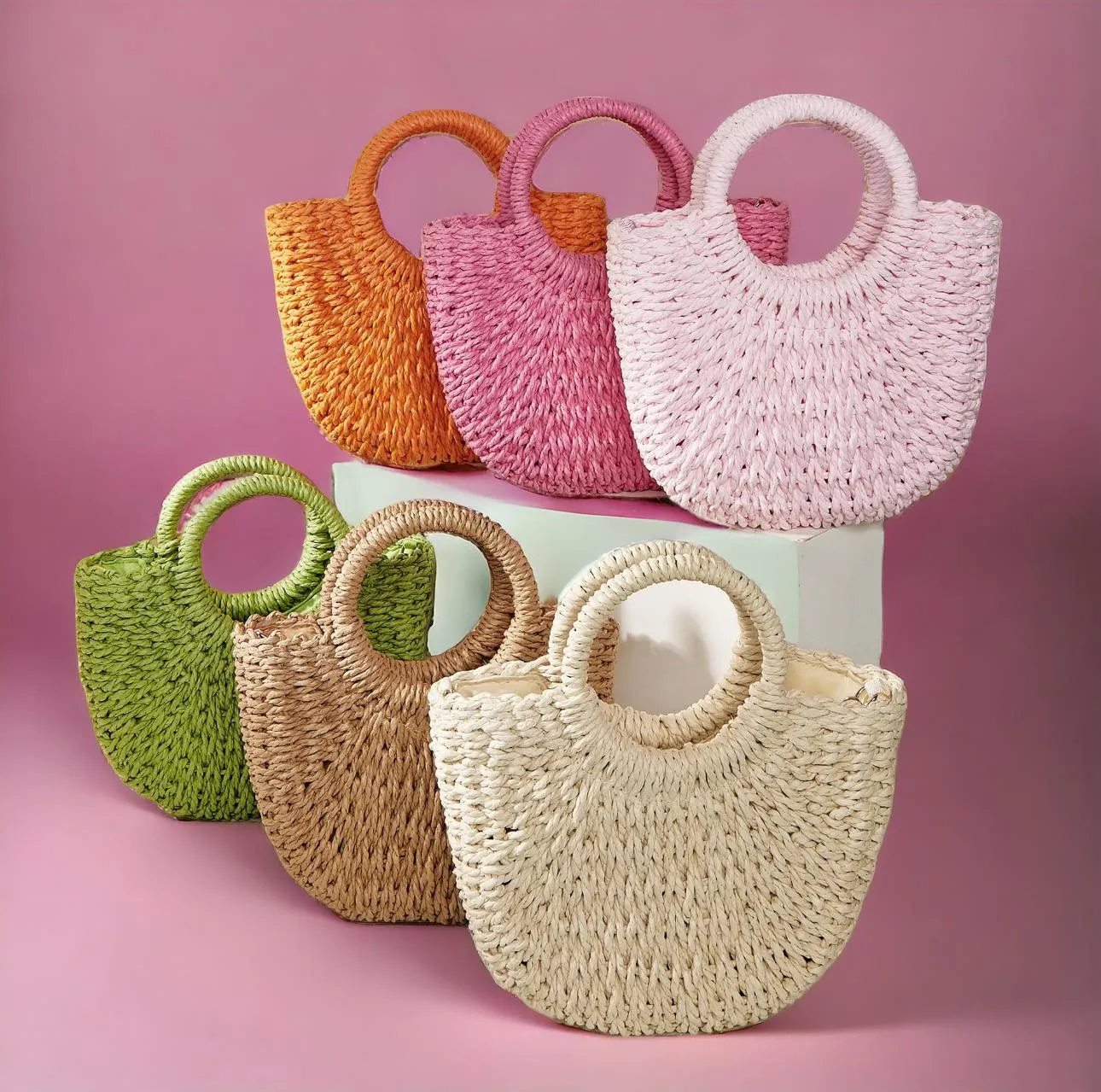 Maria Victoria | Palma Handheld | Upcycled, Handwoven, Green