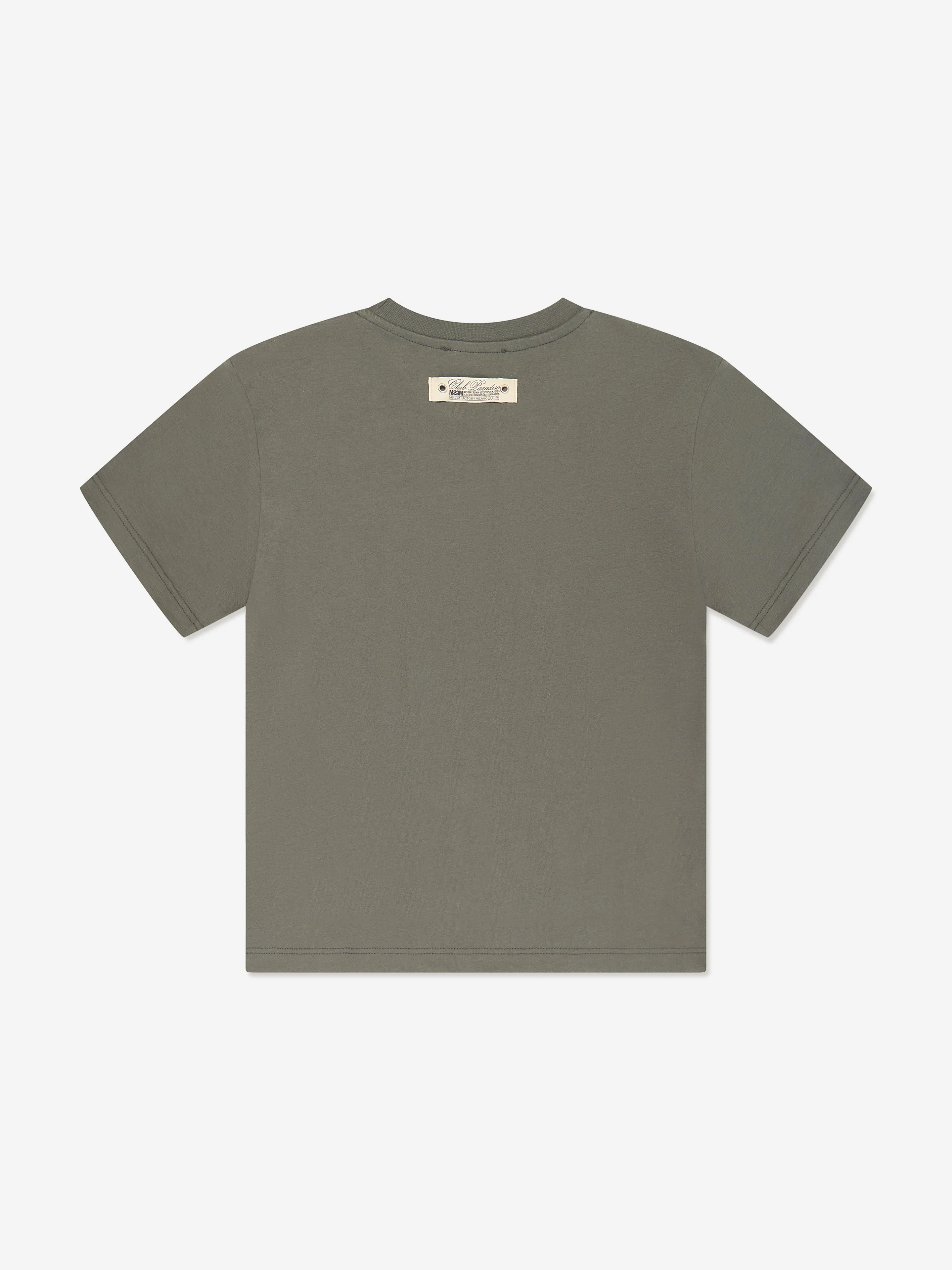 MSGM Boys Jersey Logo T-Shirt in Grey