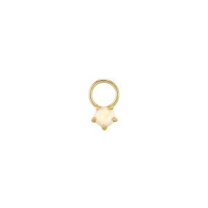 Opal Gold Earring Charm