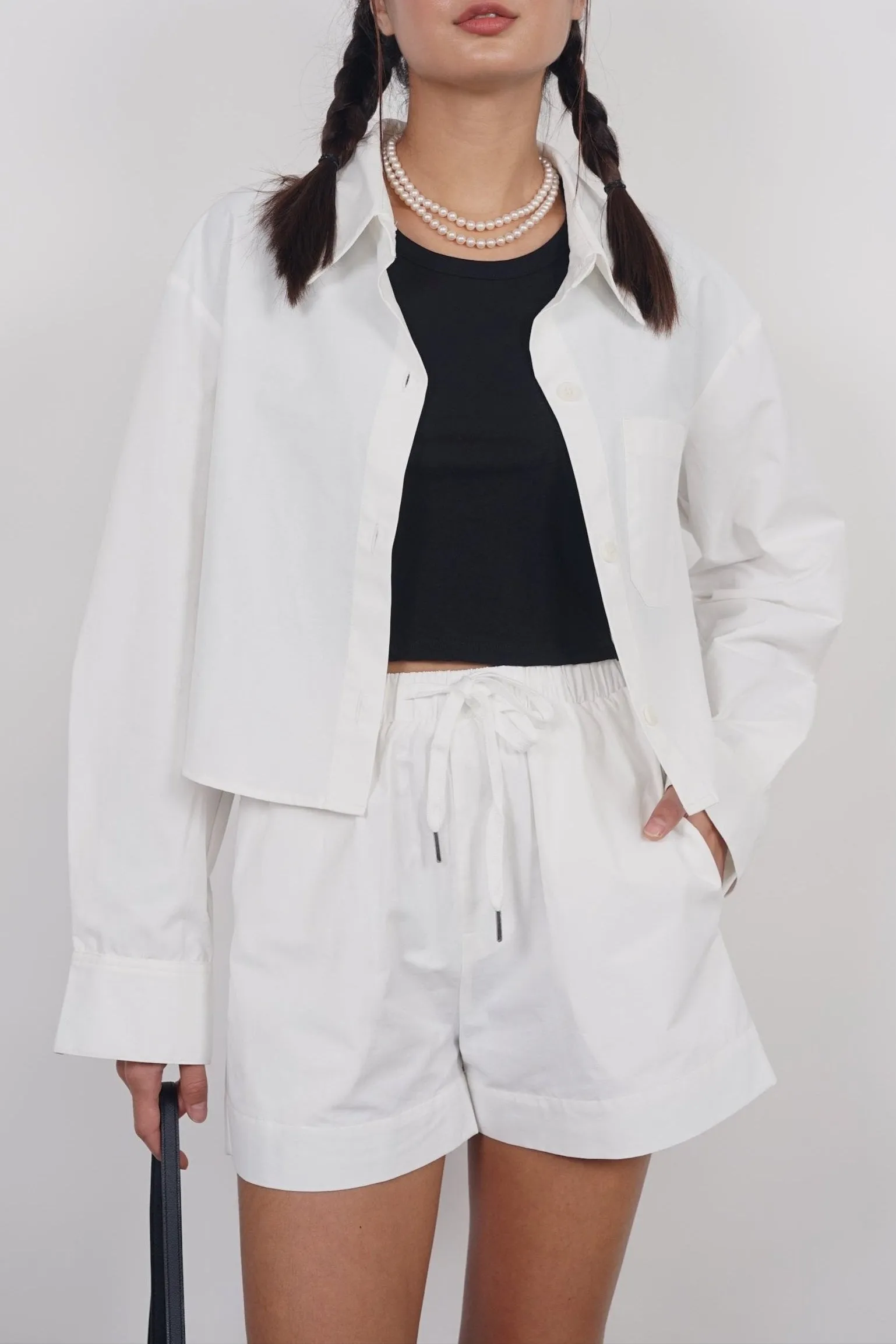 Oversized Button Down Shirt in White