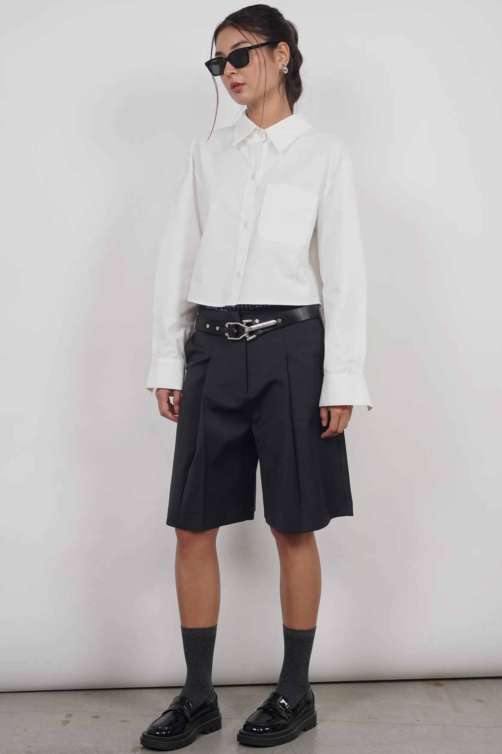 Oversized Button Down Shirt in White