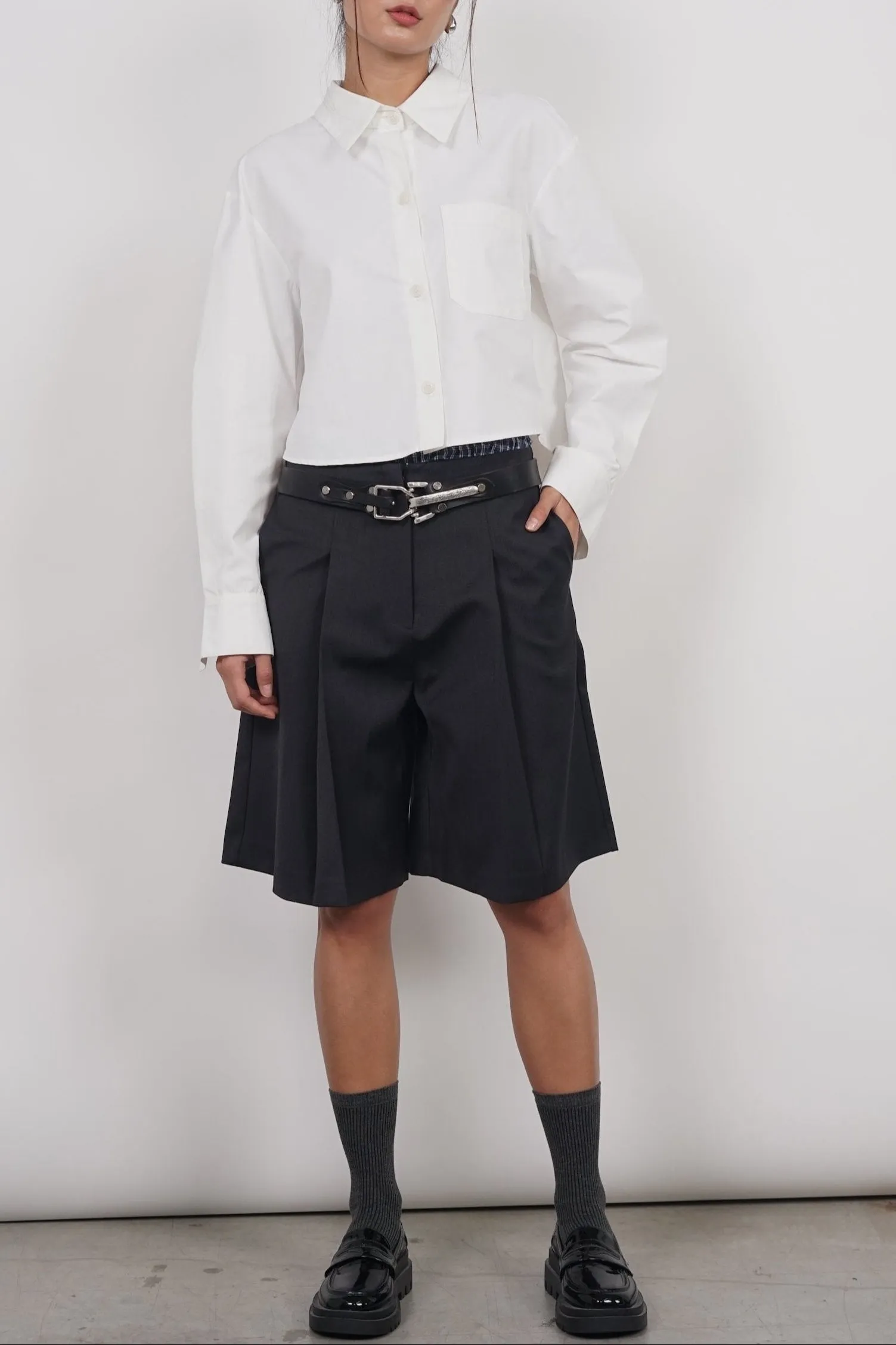 Oversized Button Down Shirt in White