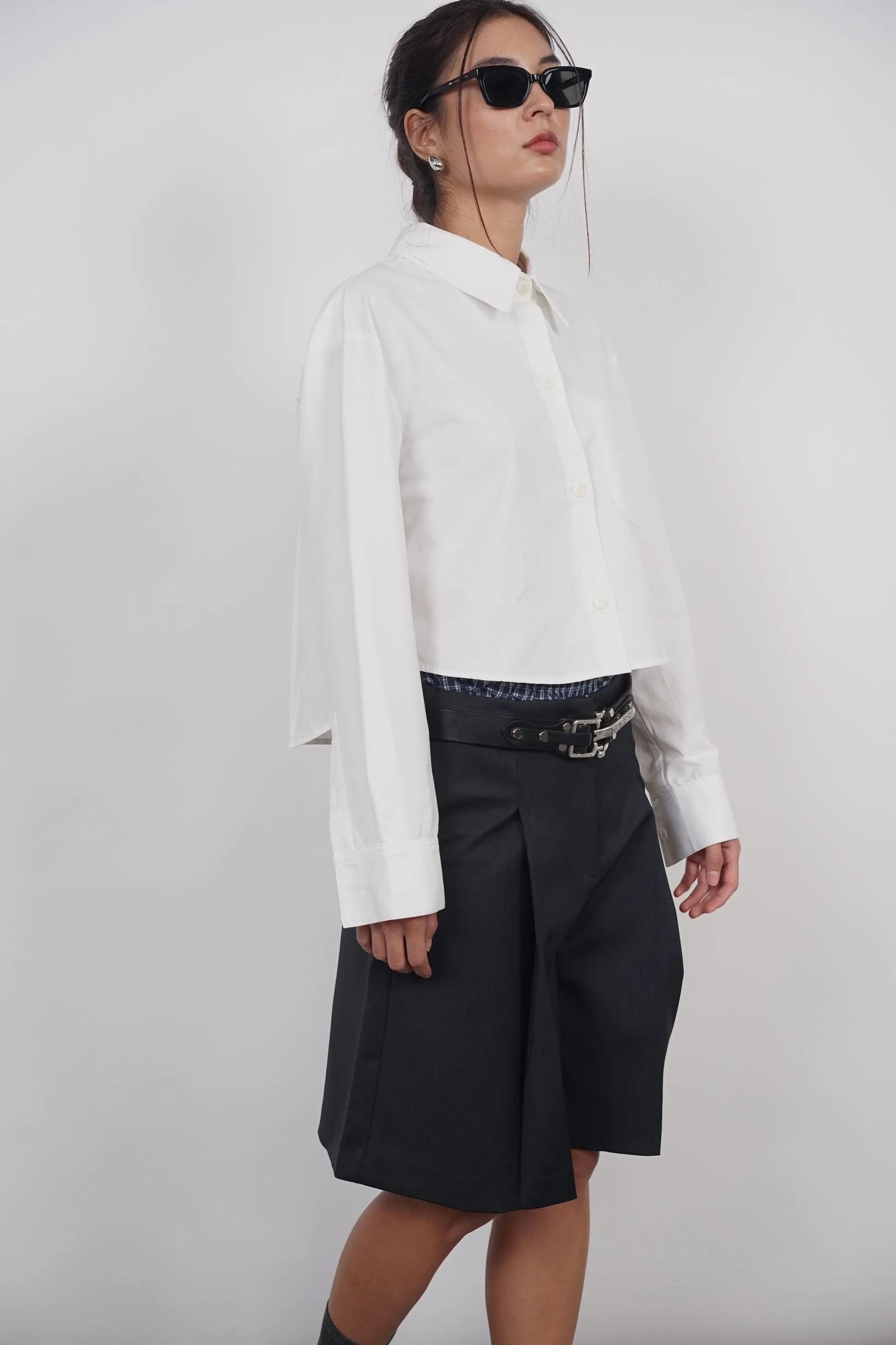 Oversized Button Down Shirt in White