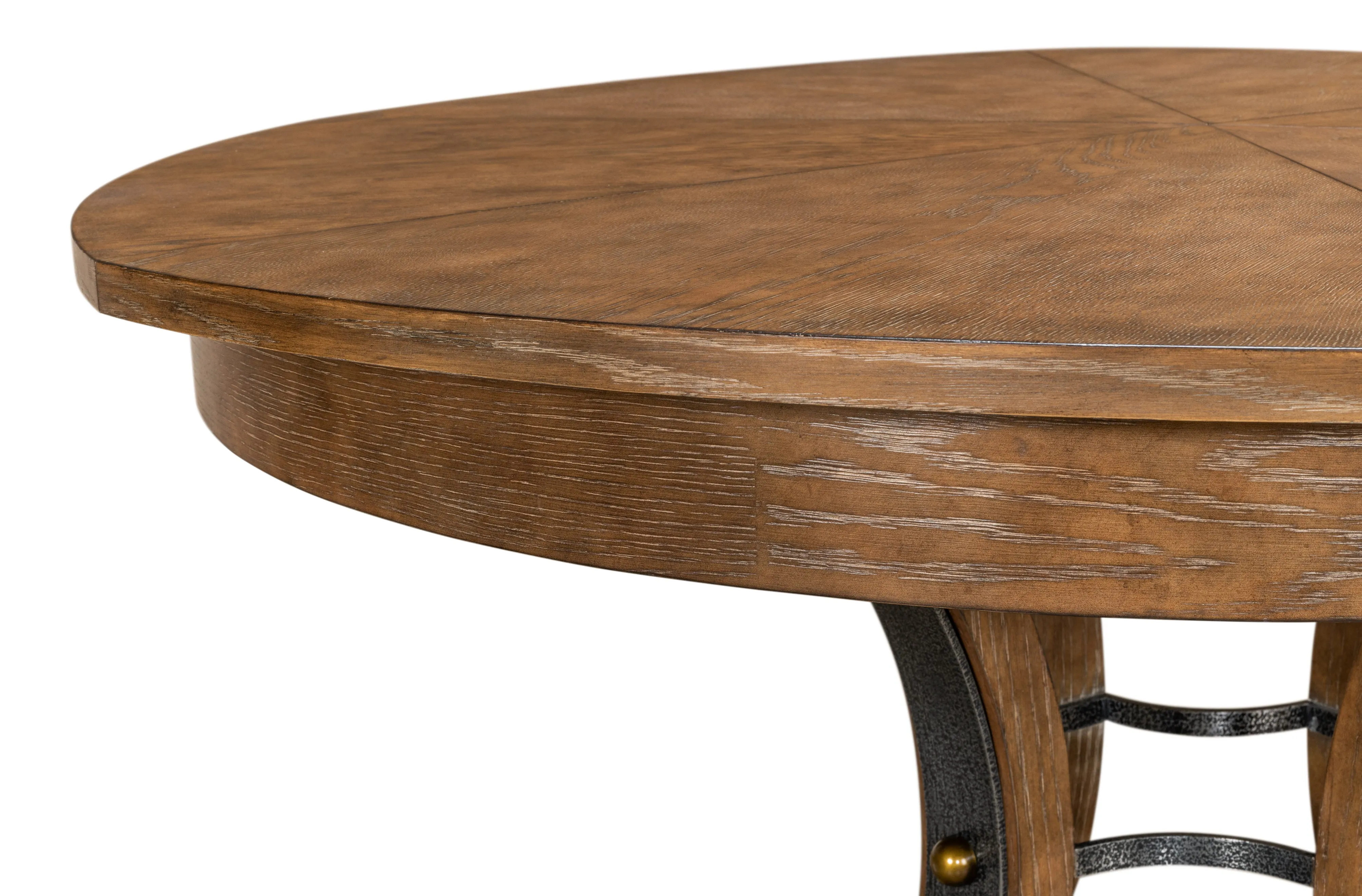 Sarreid - Tower Jupe Dining Table  Med Light Mink - Brown - Transitional