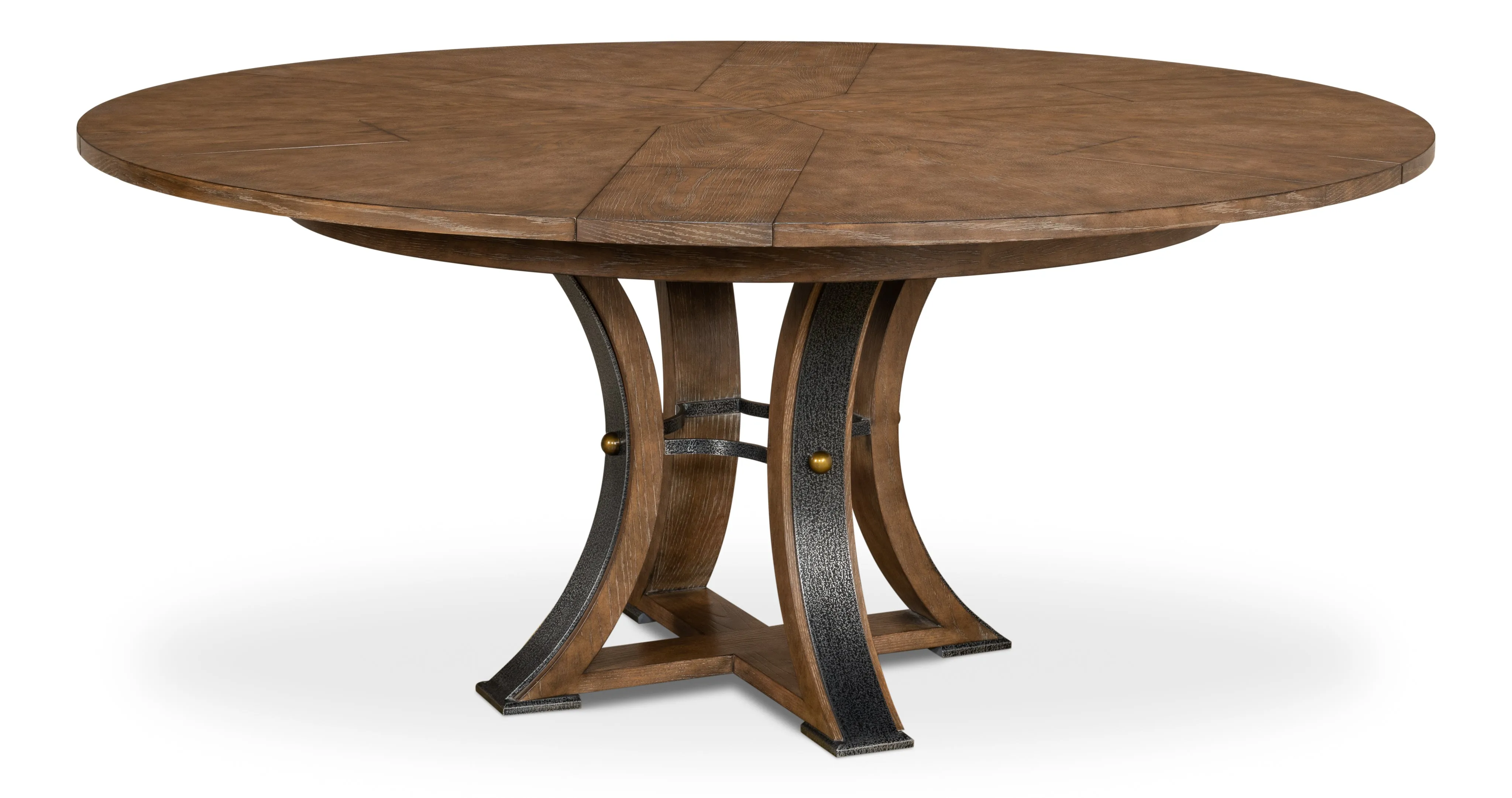 Sarreid - Tower Jupe Dining Table  Med Light Mink - Brown - Transitional