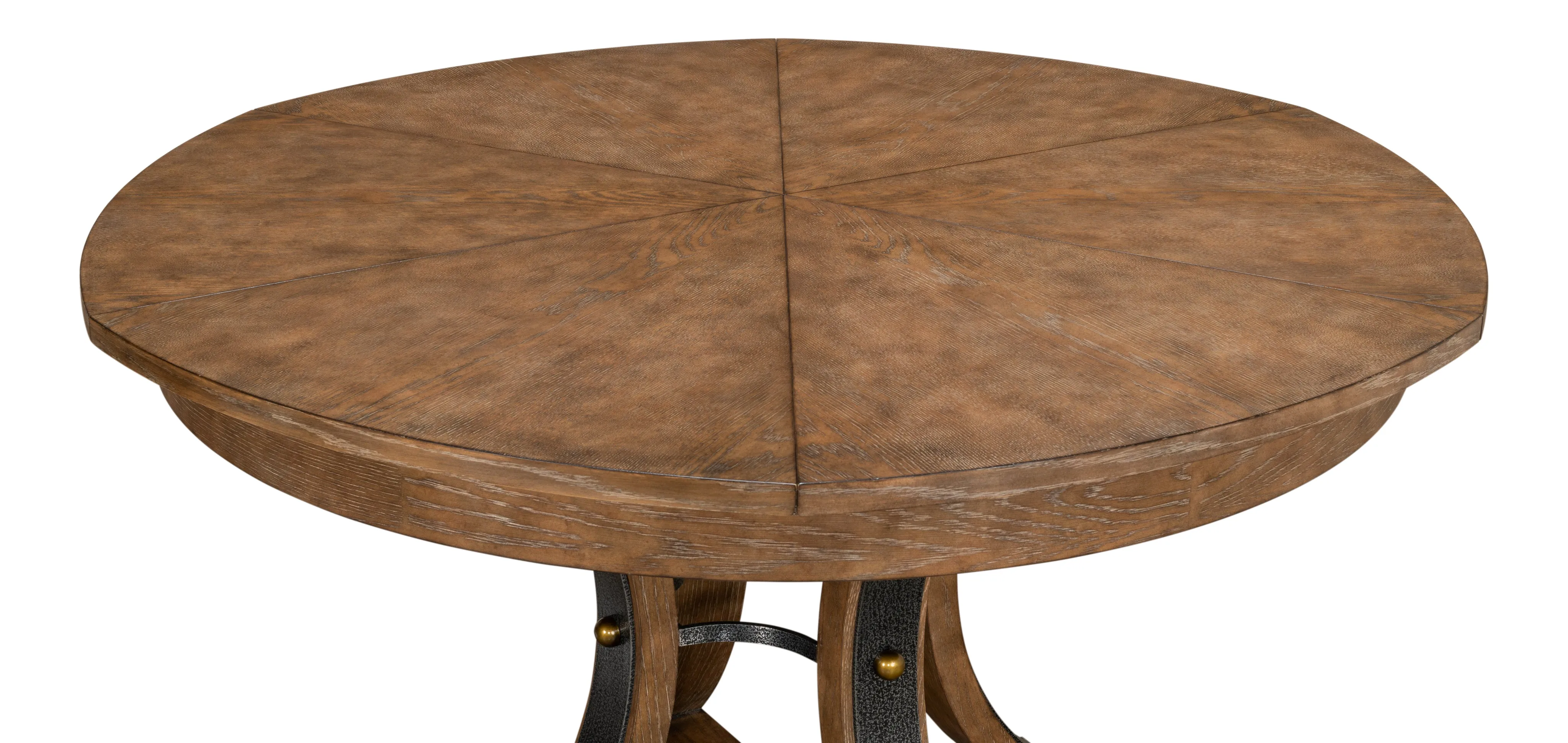 Sarreid - Tower Jupe Dining Table  Med Light Mink - Brown - Transitional