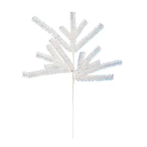 Shimmer White Tinsel Pick